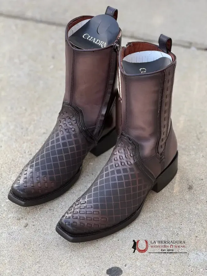 CUADRA SHORT BOOT DE RES SILLERO OVER LIGHT NEGRO NARROW SQUARE TOE