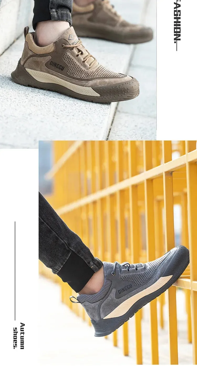Men's Lightweight Steel Toe Protective Safety Shoes