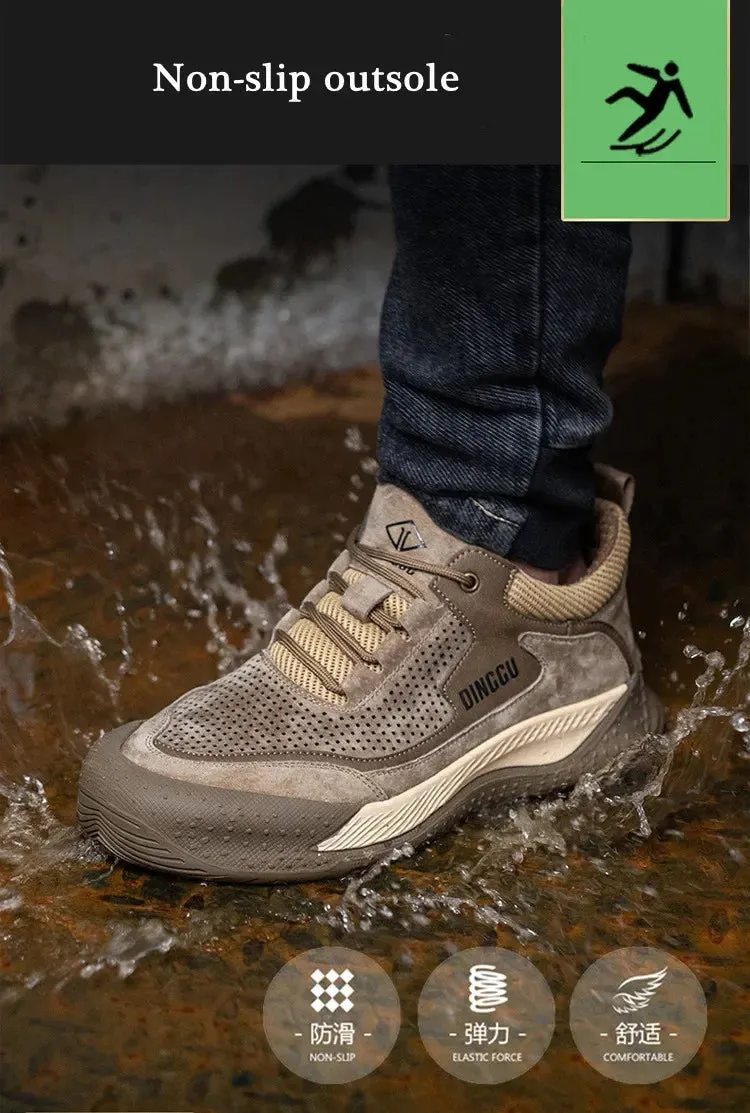 Men's Lightweight Steel Toe Protective Safety Shoes